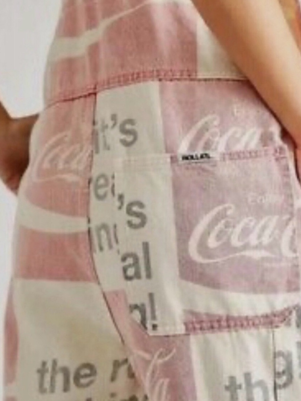 NWT🌟 Free People x Rolla's Coca Cola Trade Overalls 🌟 - Picture 5 of 5